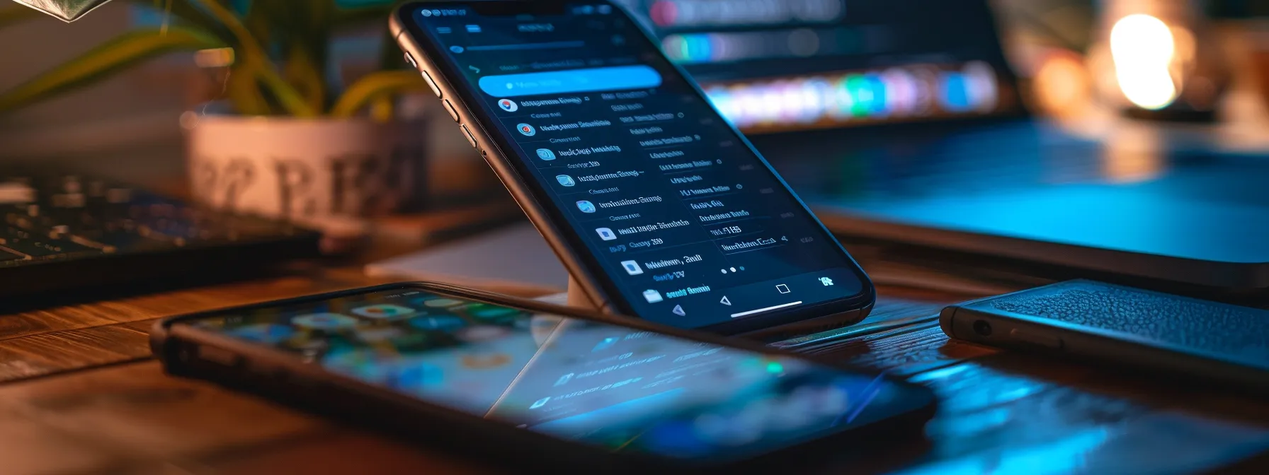 a smartphone screen displaying synchronized msn email, calendar app, phonebook contacts, and email clients for a seamless digital workflow.