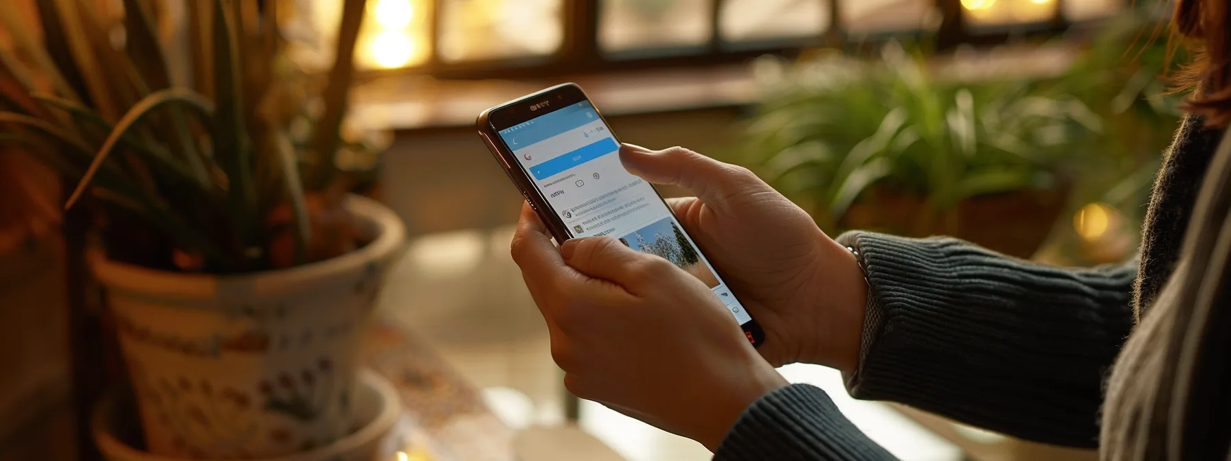 a person seamlessly accessing their msn email on a sleek, modern smartphone with a clean and user-friendly interface.