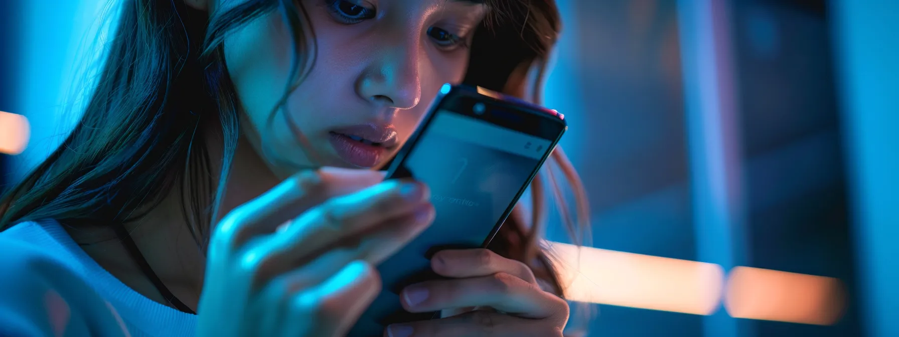 a person dialing a sleek smartphone with a determined expression, ready to navigate the microsoft customer service phone number guide.