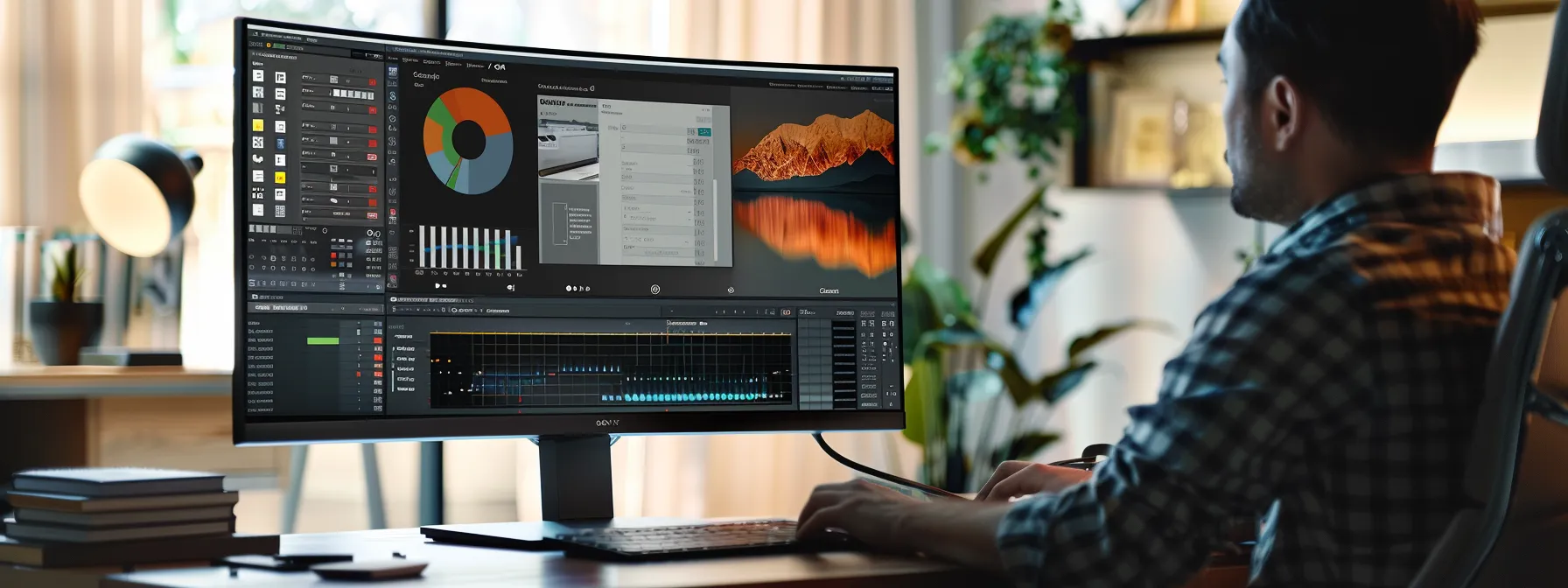 a sleek, modern desktop computer screen displaying a norton antivirus update in progress, with a focused user adjusting scanning schedules for optimum performance.