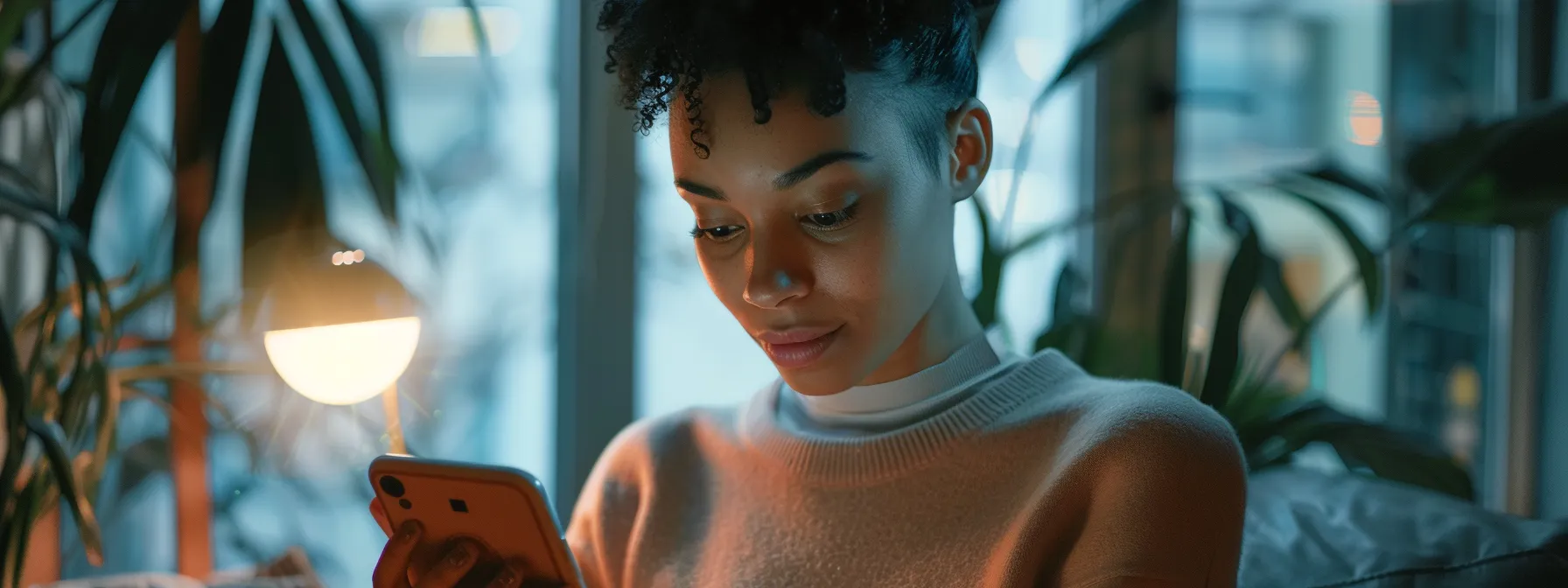 a person scrolling through a smartphone, ready to make a call to windows customer service.