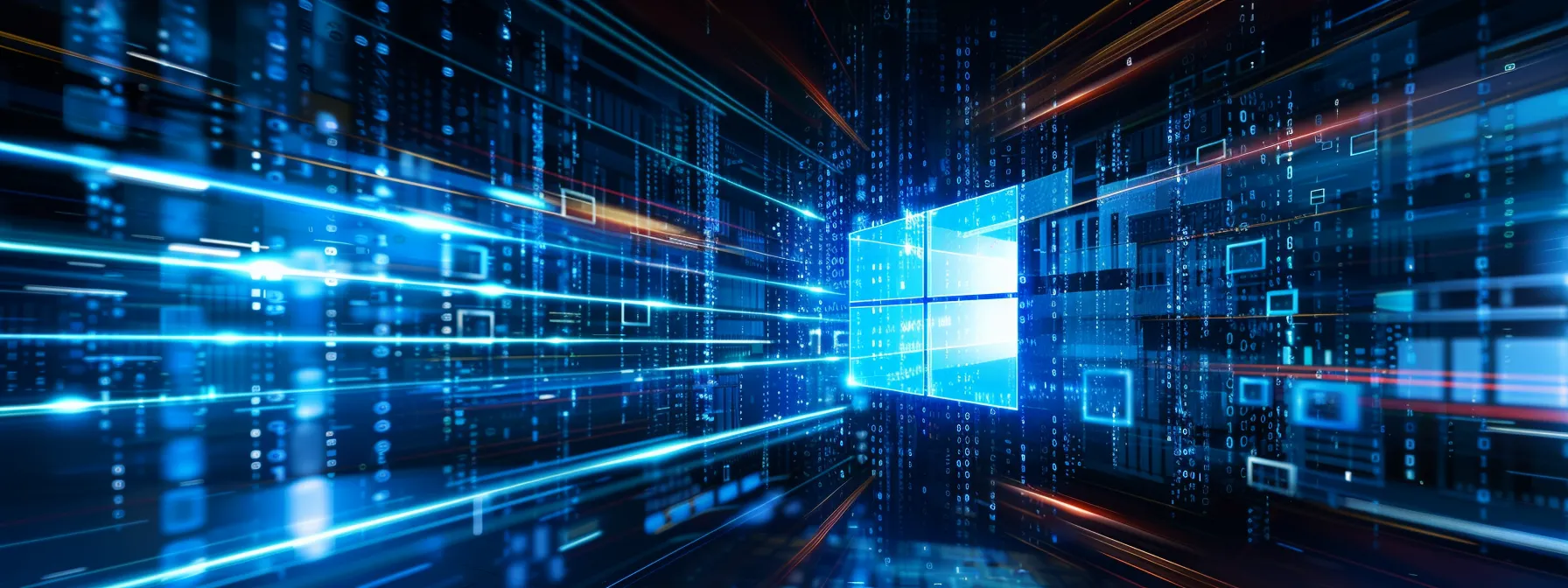 a computer screen displaying microsoft windows defender security center with advanced security features highlighted and glowing with protective energy.