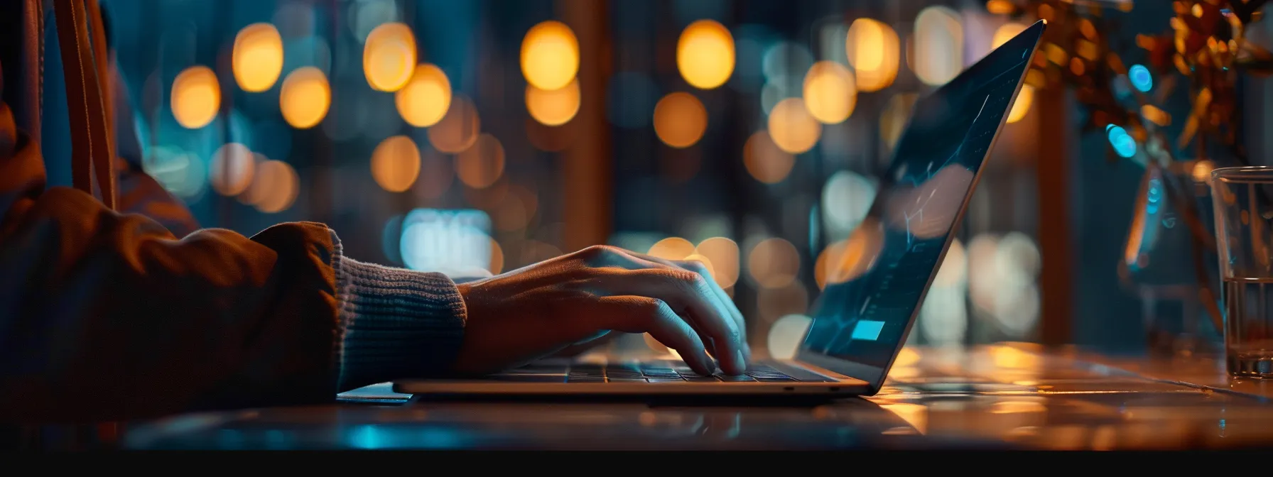 a person securely browsing the internet on a laptop with a vpn shield symbol in the background.