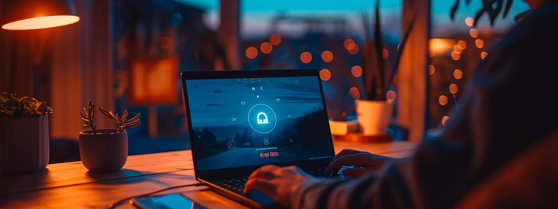 a person sitting at a desk, focused on a laptop screen displaying a progress bar during a firmware update, with a stable internet connection visible in the background.