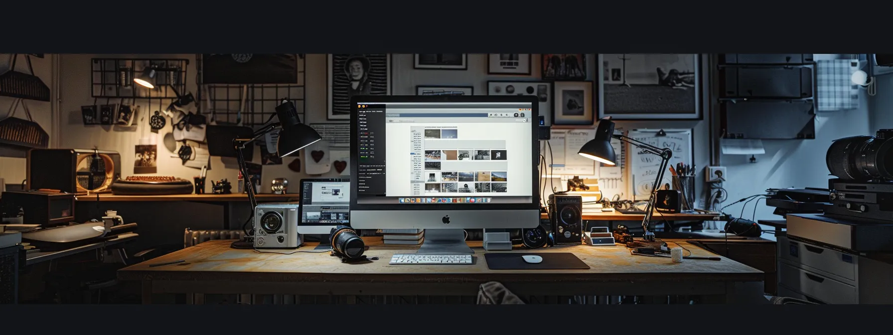 a computer screen displaying google chrome installation progress, surrounded by a clutter-free workspace with a stable internet connection.