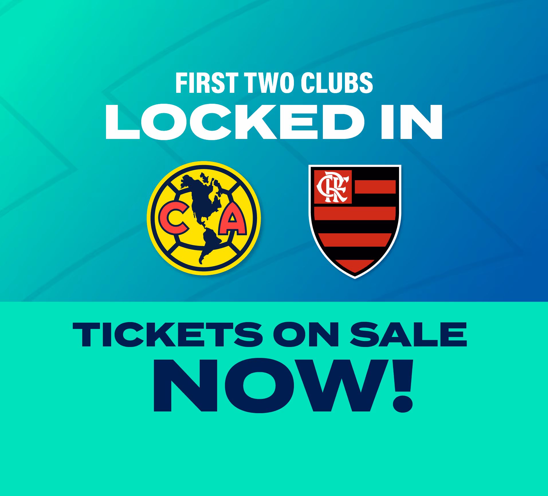 Flamengo and Club America Logos for World Sevens Football Announcement