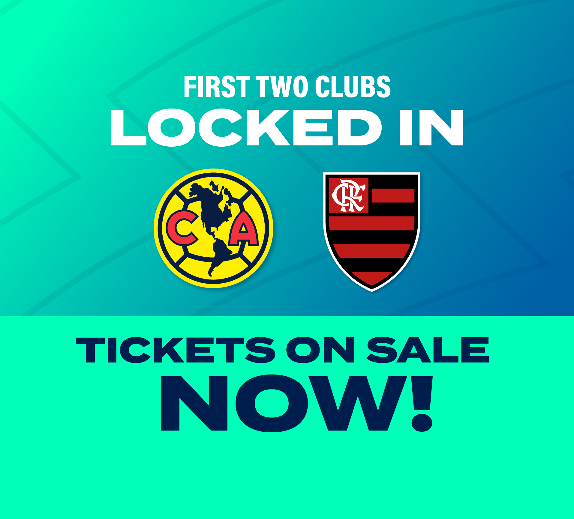 Flamengo and Club America Logos for World Sevens Football Announcement