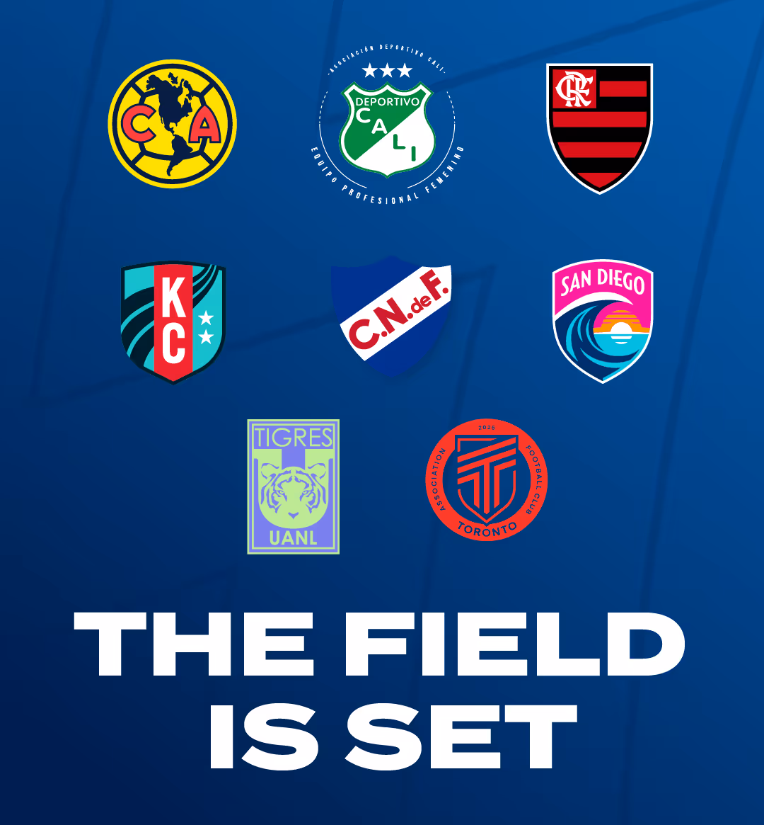 The field is set. 8 teams confirmed for Worlds sevens football tournament in Fort Lauderdale Florida