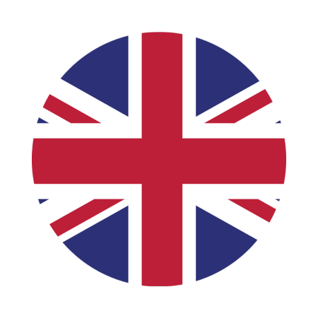 Engelsk rund flagga för storbritannien
