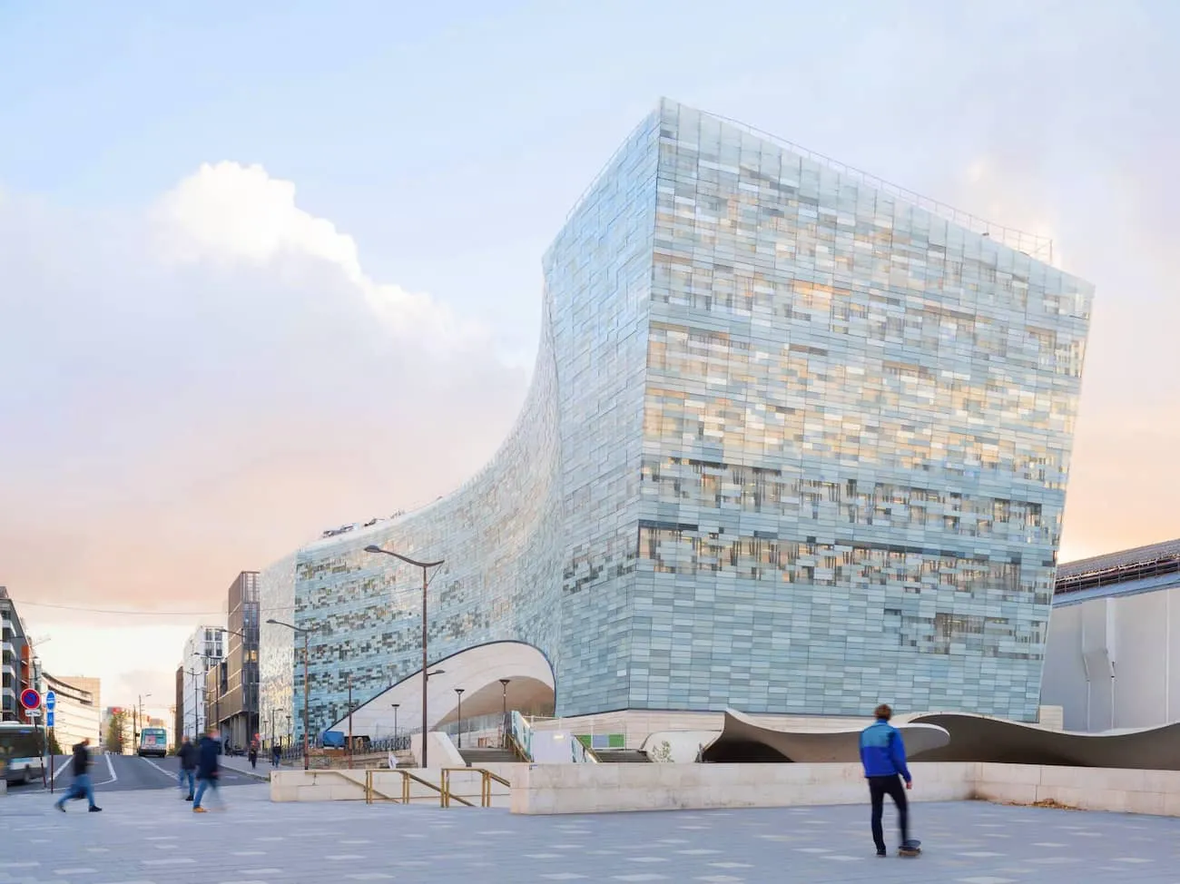 Immeuble à l'architecture moderne