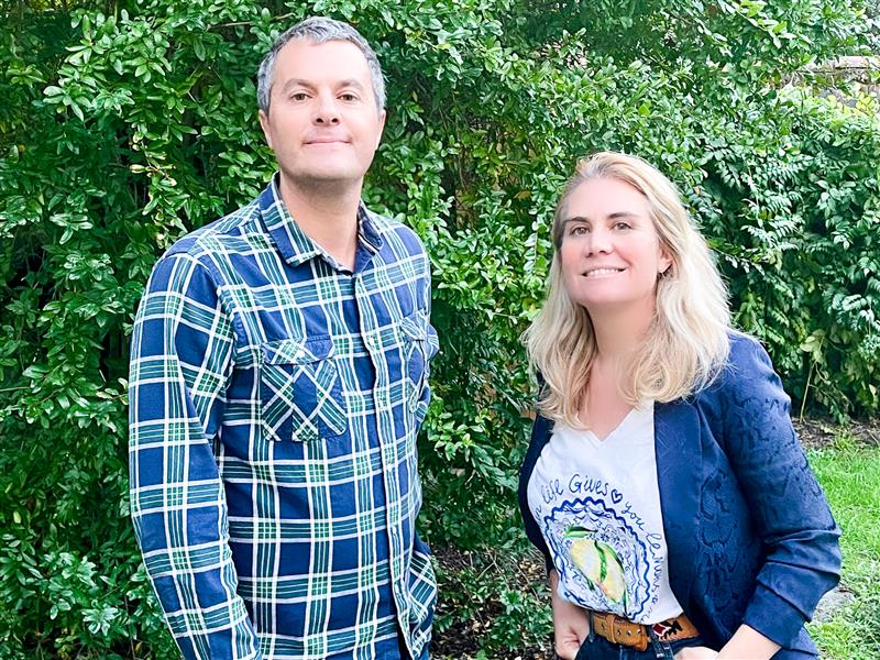 Olivier et Audrey Mas, les deux fondateurs de Cellulopack.