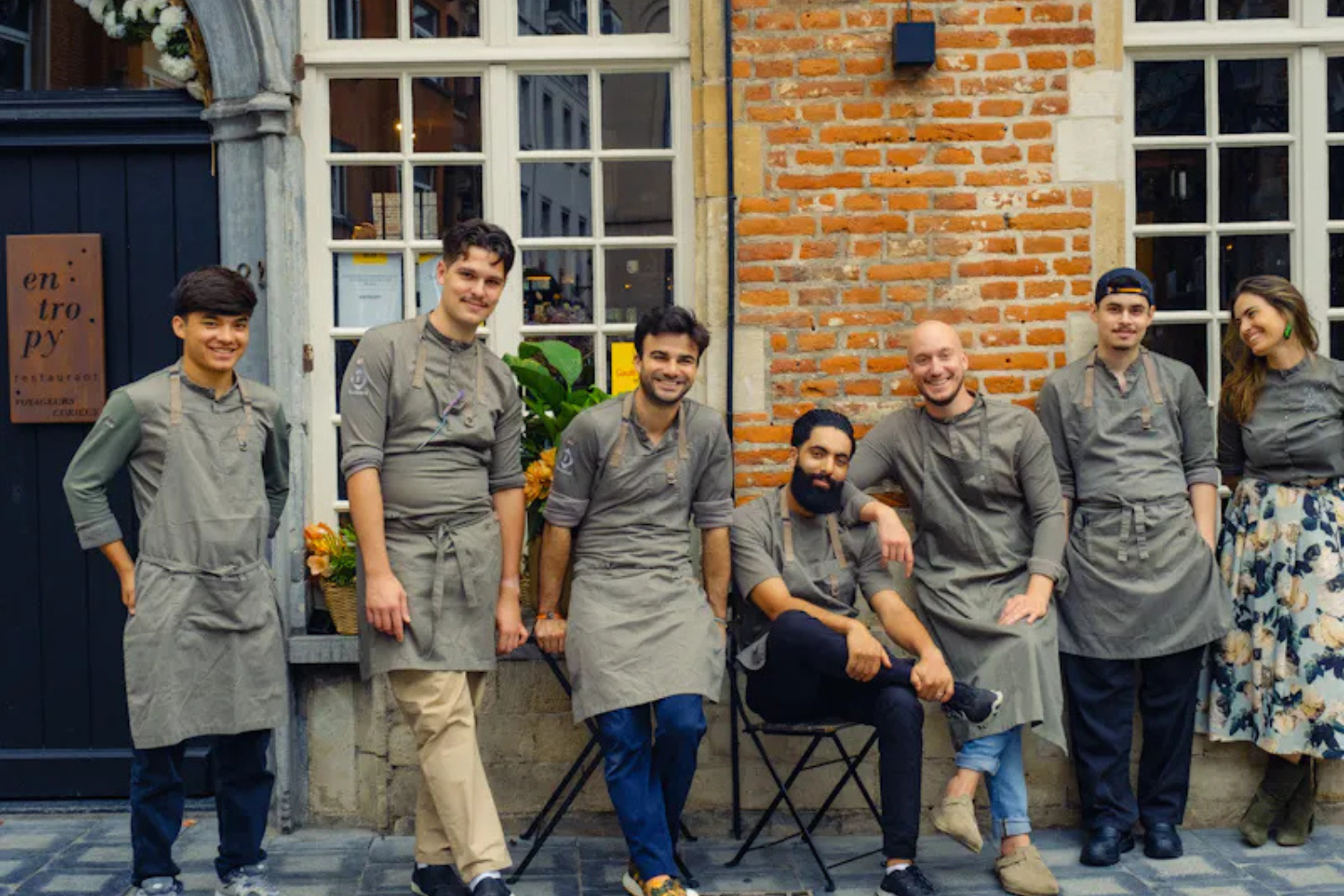 Équipe de Entropy, restaurant de l'ASBL Hearth Projet