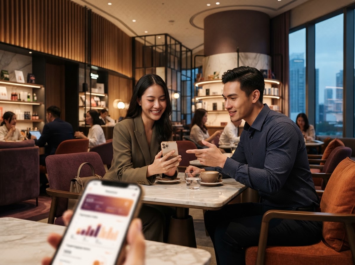 Retail loyalty setting representing the membership and loyalty case study