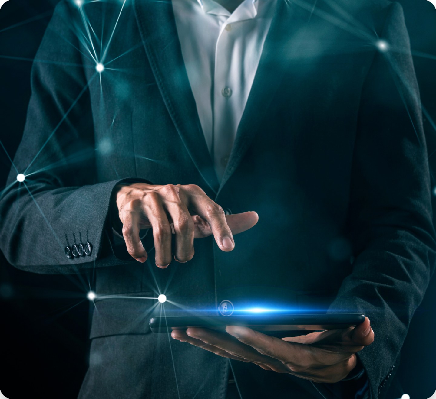 A medtech leader reviewing market intelligence on a tablet