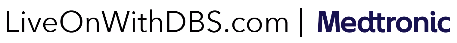 LiveOnWithDBS.com/Medtronic logo