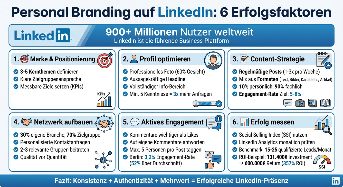 LinkedIn Personal Branding: Die 6 wichtigsten Erfolgsfaktoren im Überblick