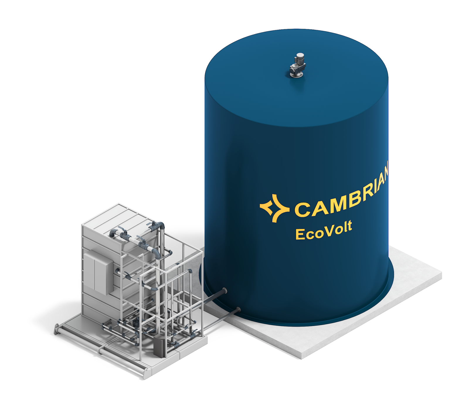 Isometric view of an EcoVolt solution 