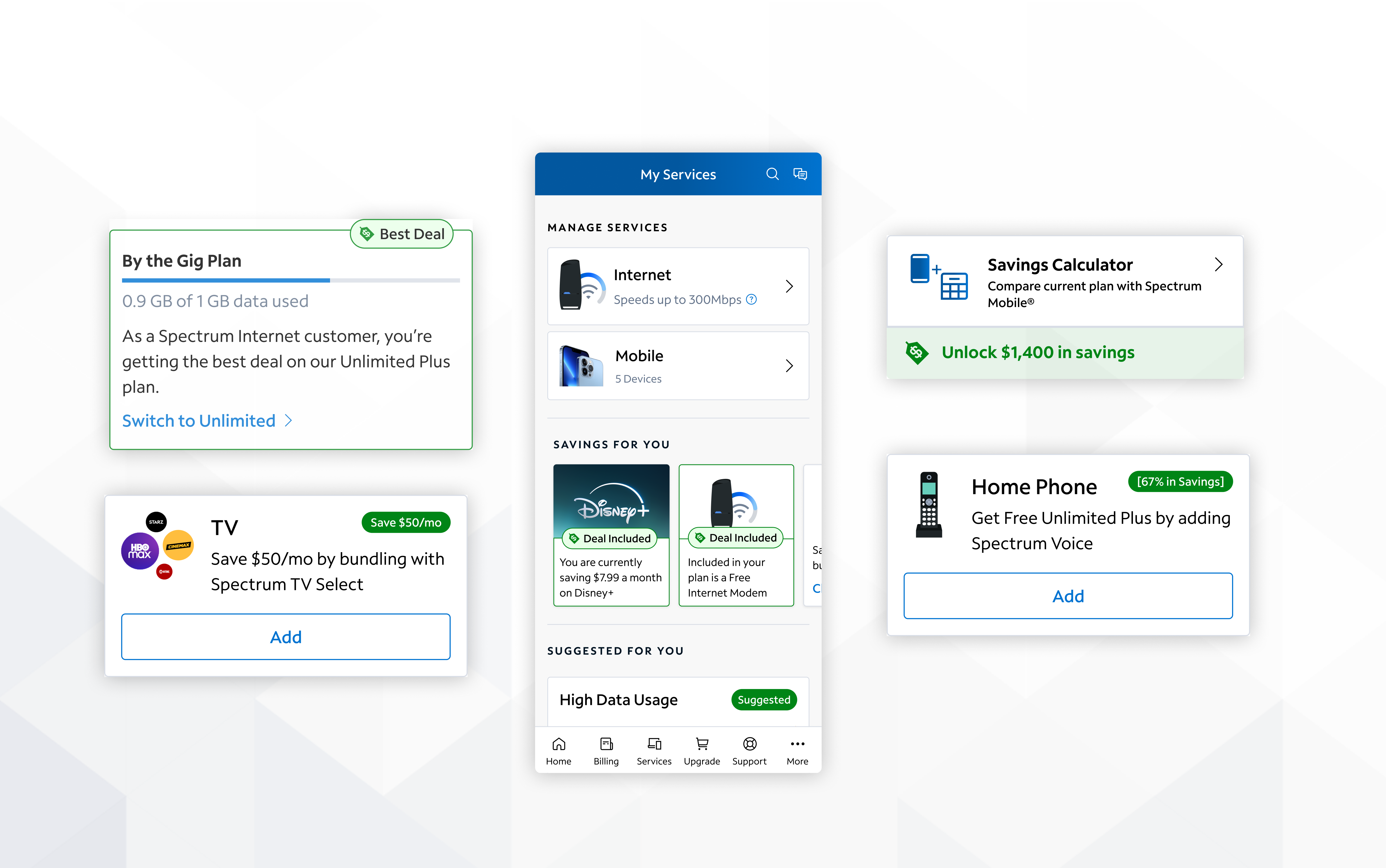 Services Landing Page