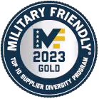  military friendly top 10 supplier diversity program 2023 gold badge 