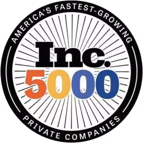 America's fastest growing private companies badge