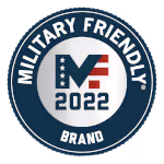 2022 military friendly brand award badge