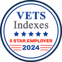 2024 VETS Index, five star employer badge 