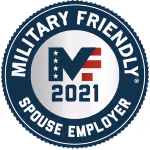 2021 military friendly, spouse employer badge