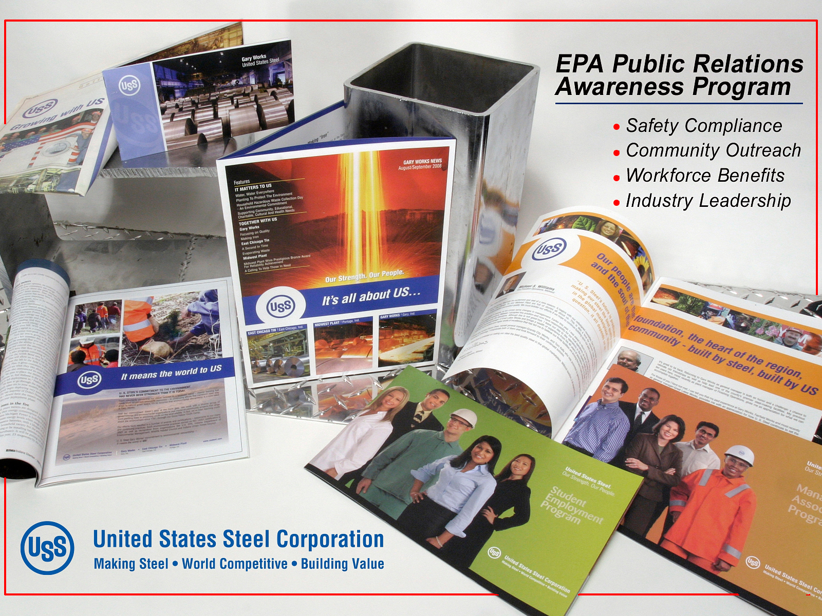 US Steel public relations campaign by Ted Muta Advertising