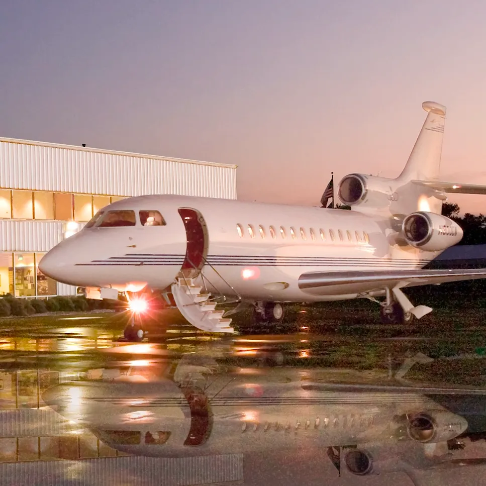 Private jet at Porter County Airport
