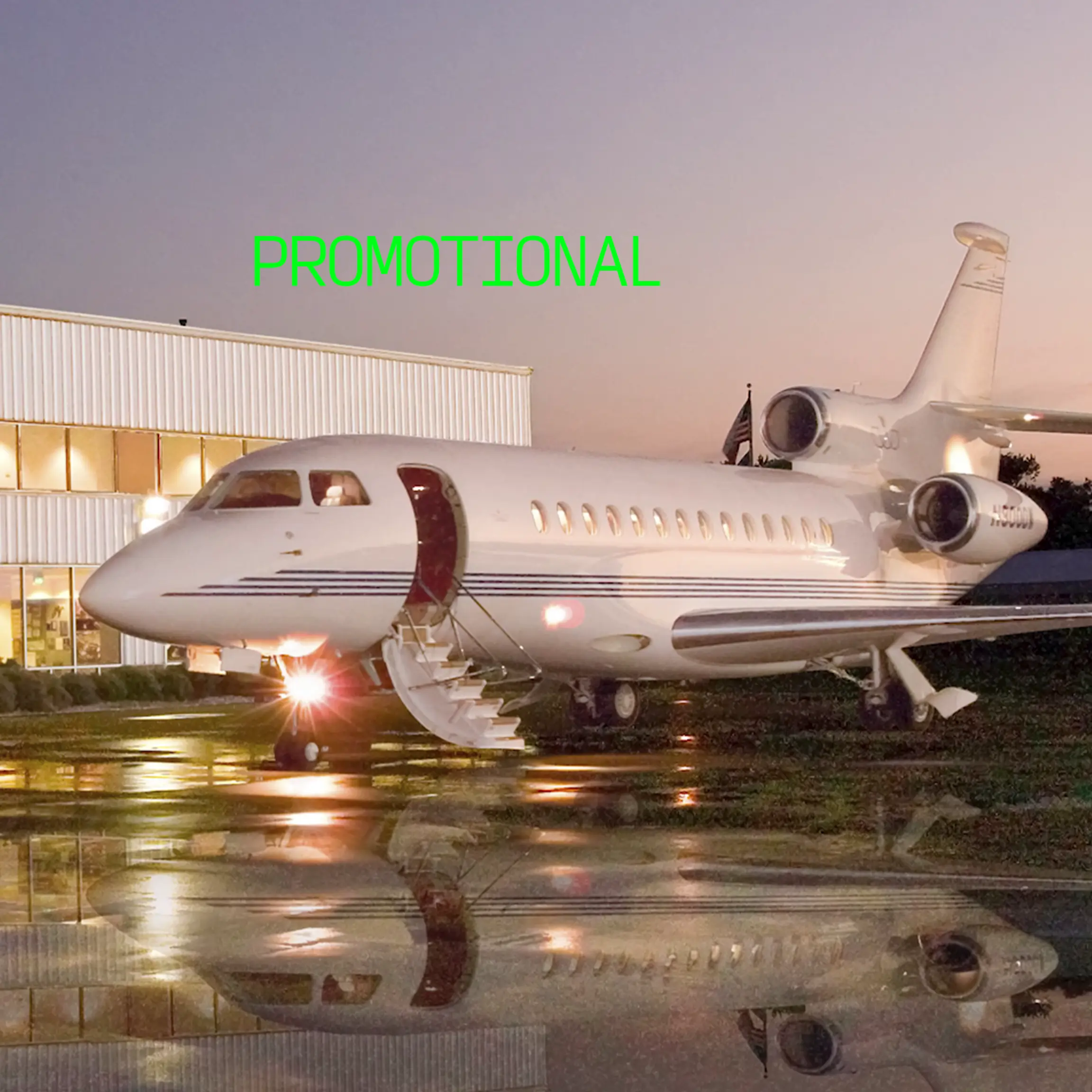Private jet at Porter County Airport