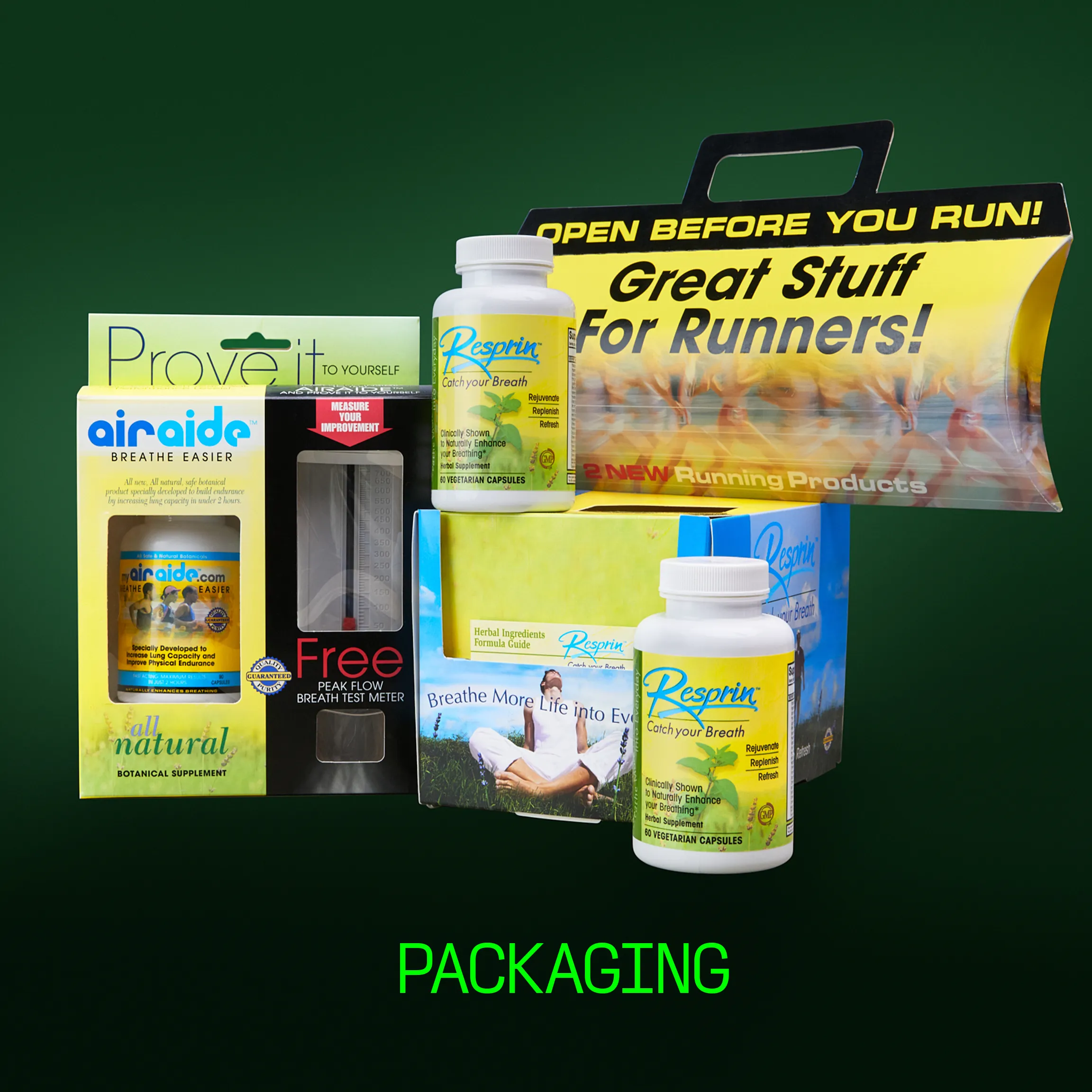 Resprin and AirAIde packaging
