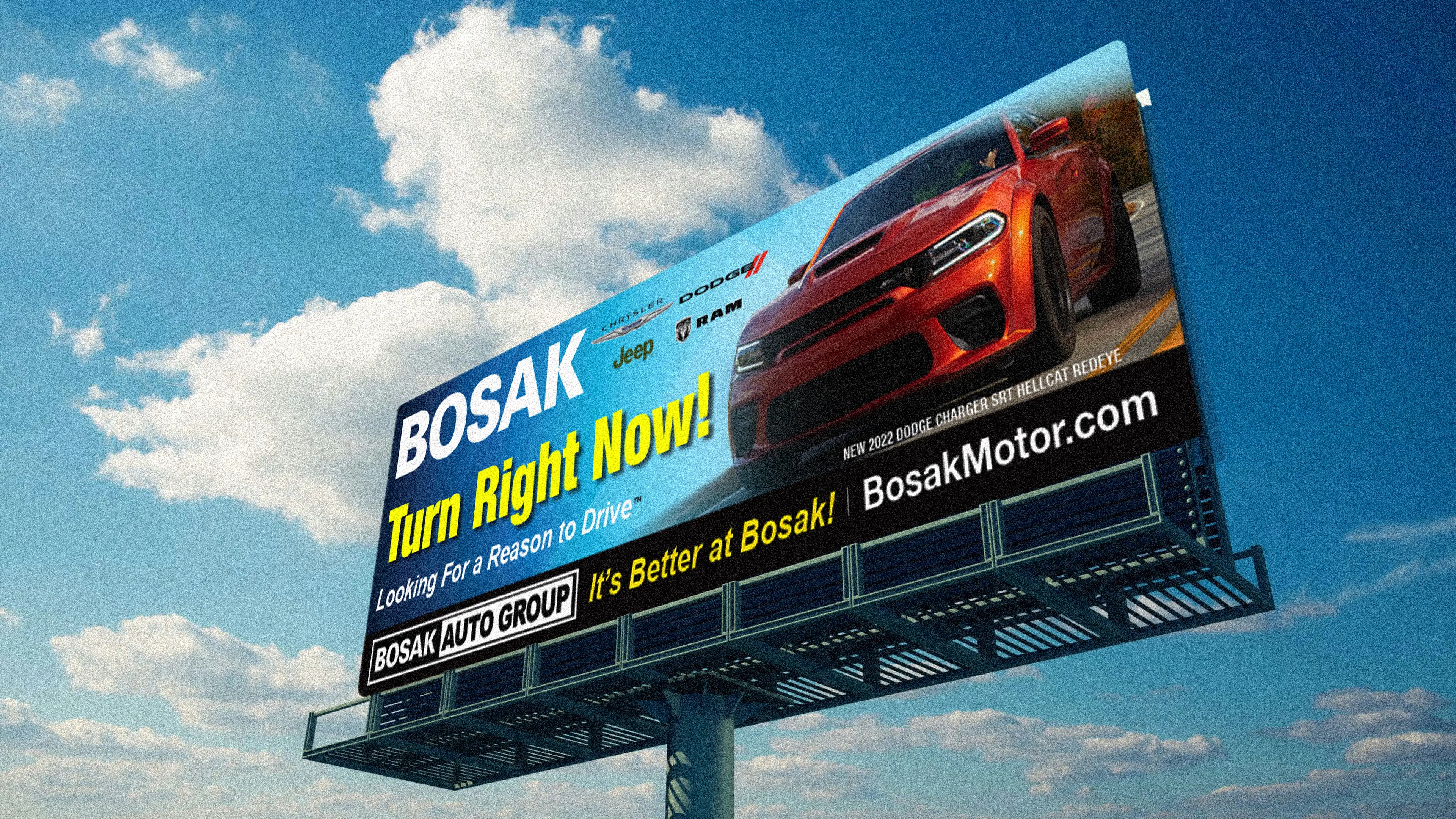 Bosak Chrysler Dodge Jeep Ram billboard