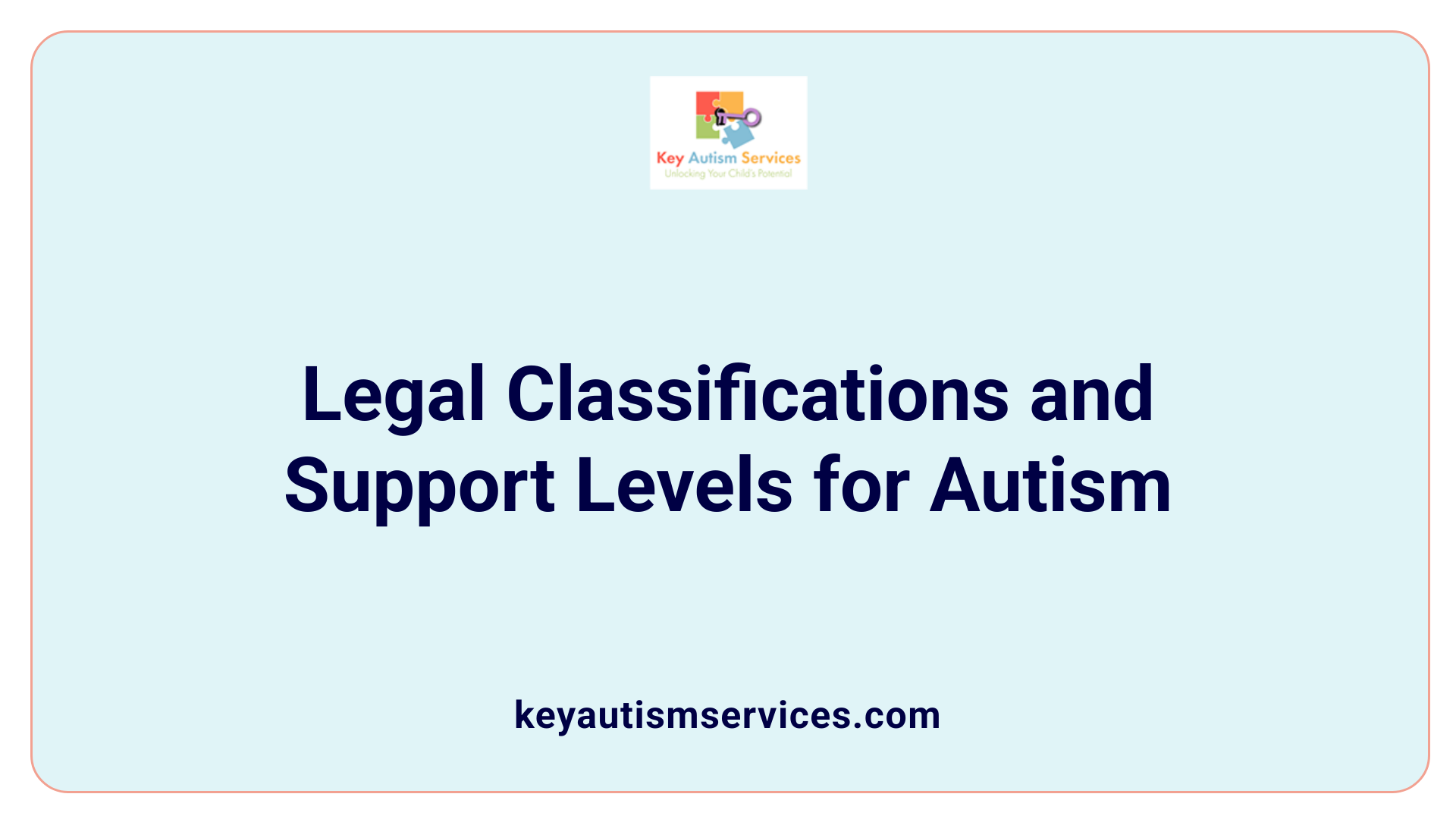 Legal Classifications and Support Levels for Autism