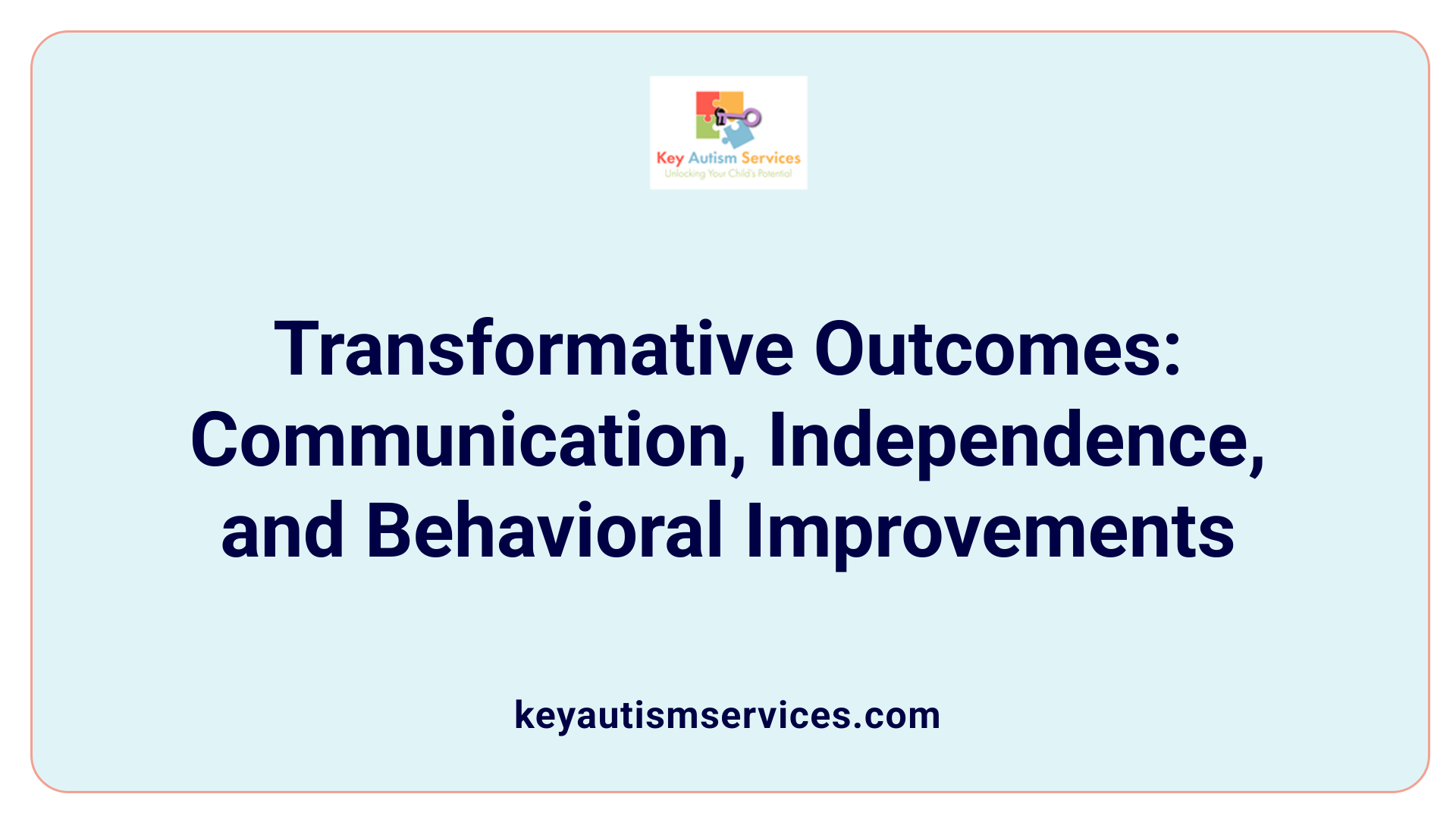 Transformative Outcomes: Communication, Independence, and Behavioral Improvements