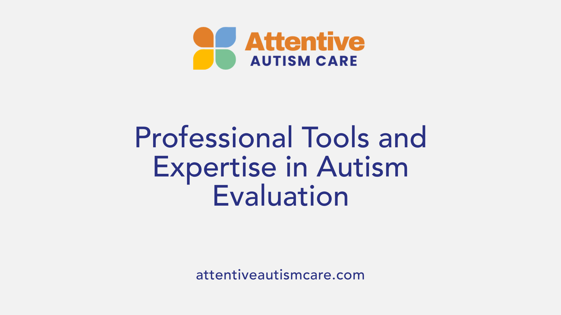 Professional Tools and Expertise in Autism Evaluation