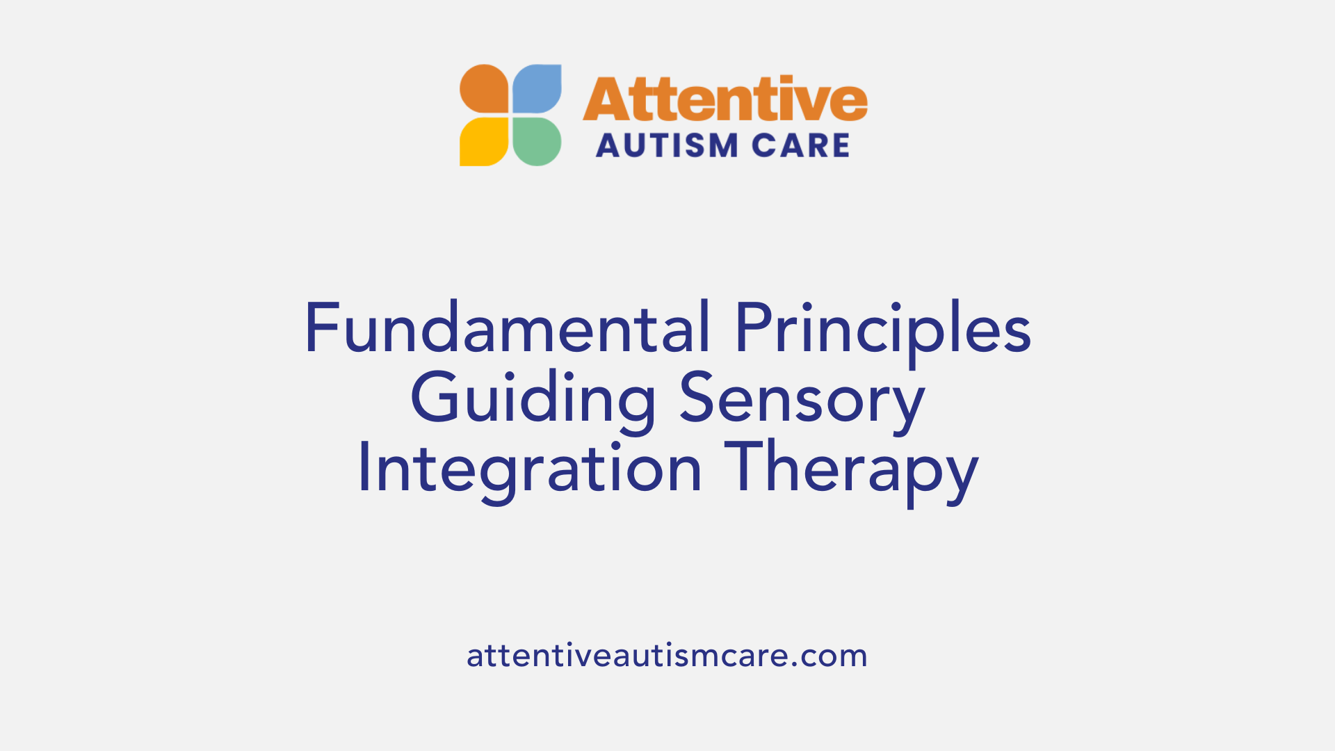 Fundamental Principles Guiding Sensory Integration Therapy