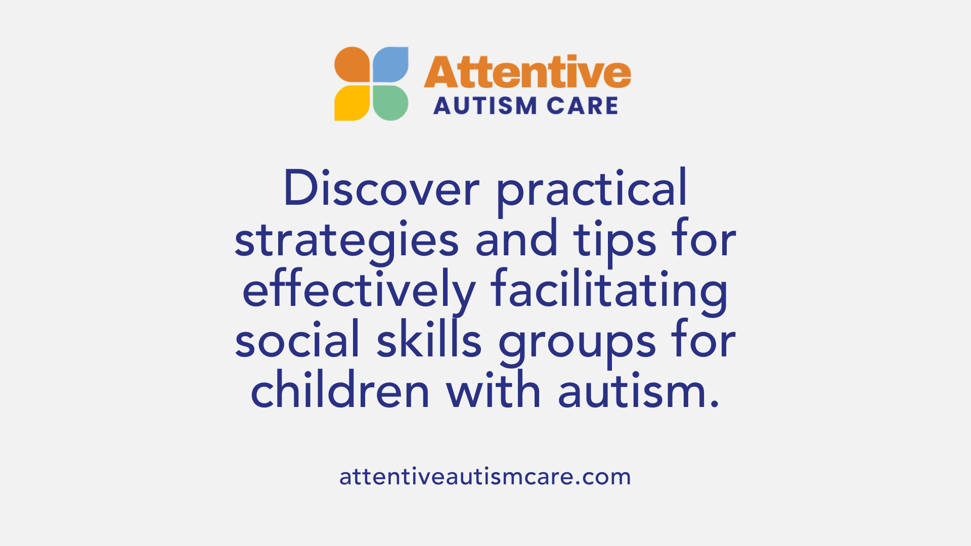 Discover practical strategies and tips for effectively facilitating social skills groups for children with autism.