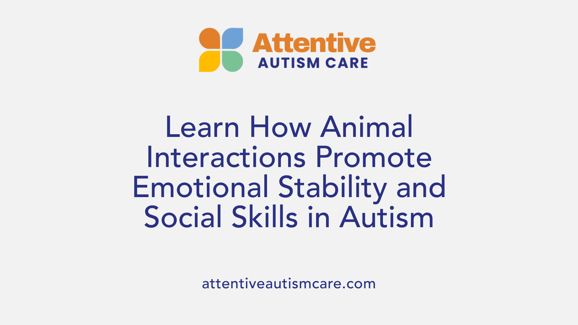 Learn How Animal Interactions Promote Emotional Stability and Social Skills in Autism