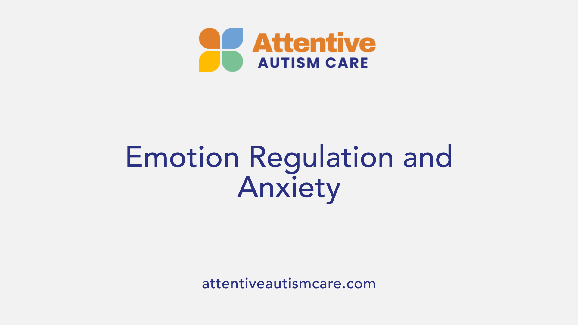Emotion Regulation and Anxiety