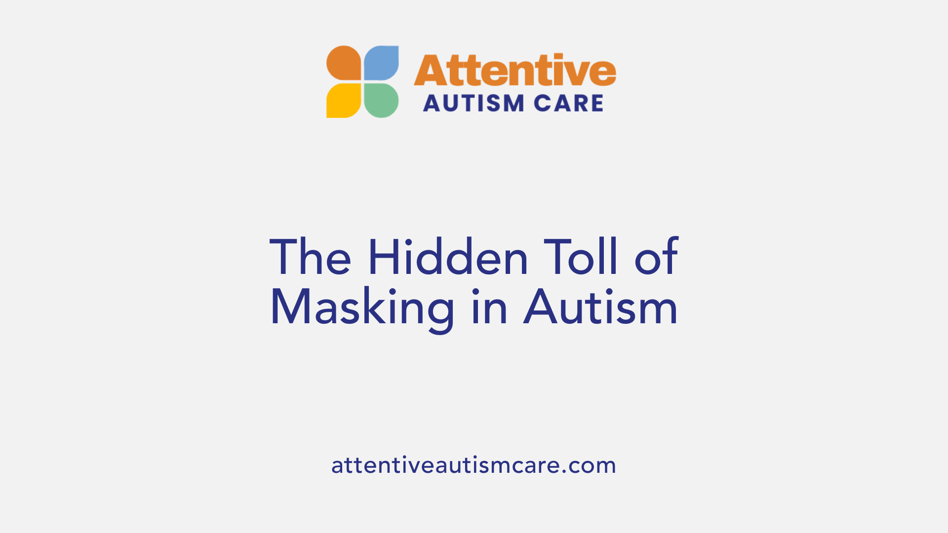 The Hidden Toll of Masking in Autism