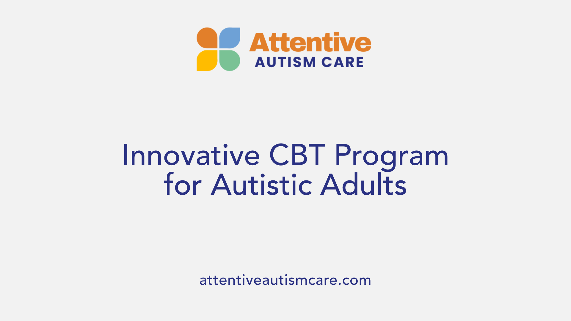 Innovative CBT Program for Autistic Adults