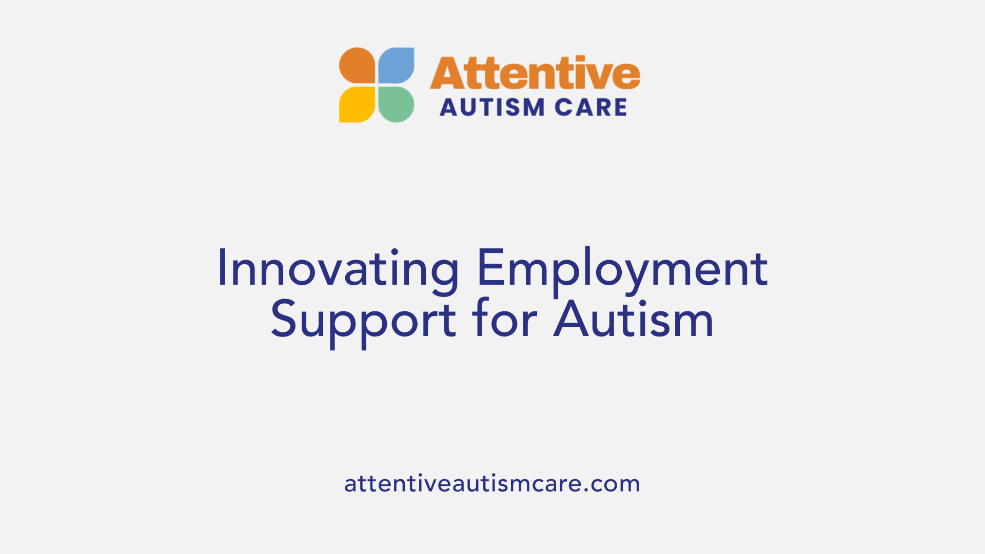 Innovating Employment Support for Autism