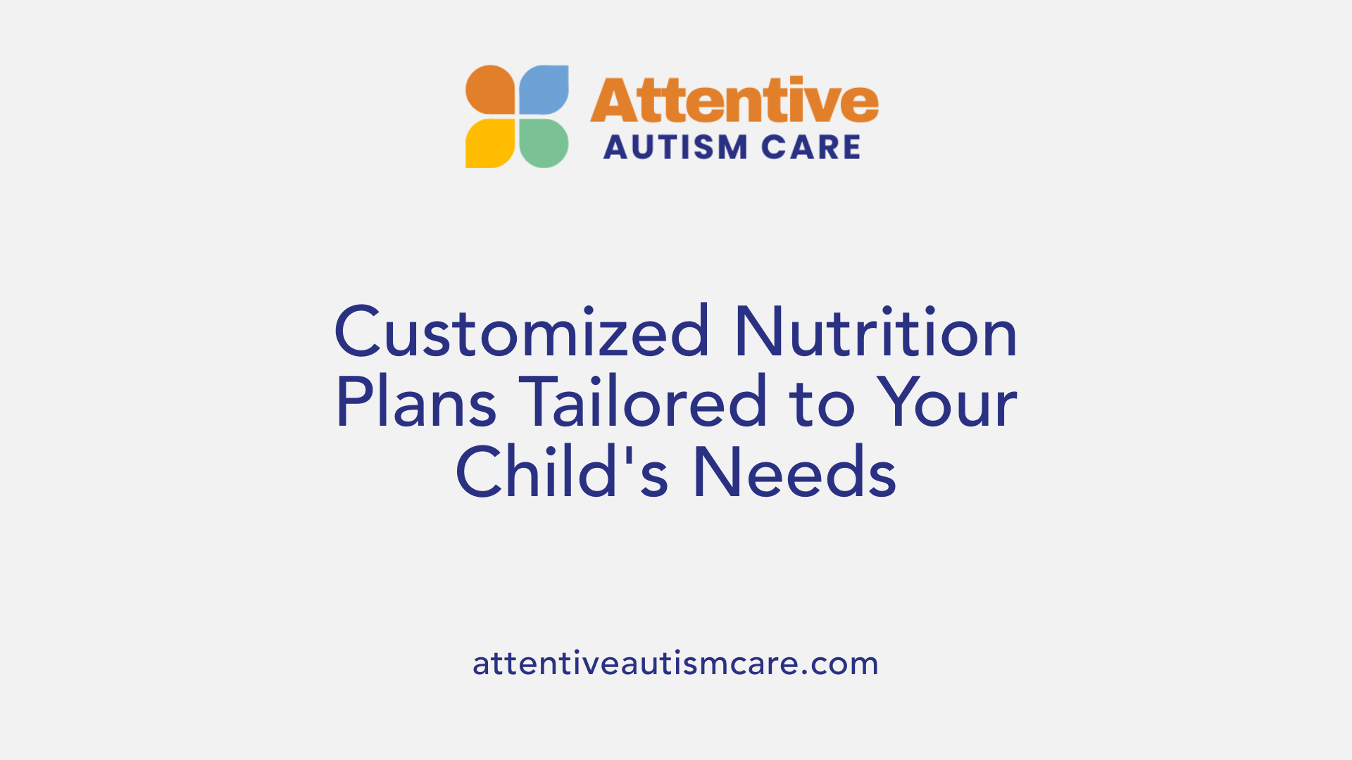 Customized Nutrition Plans Tailored to Your Child's Needs