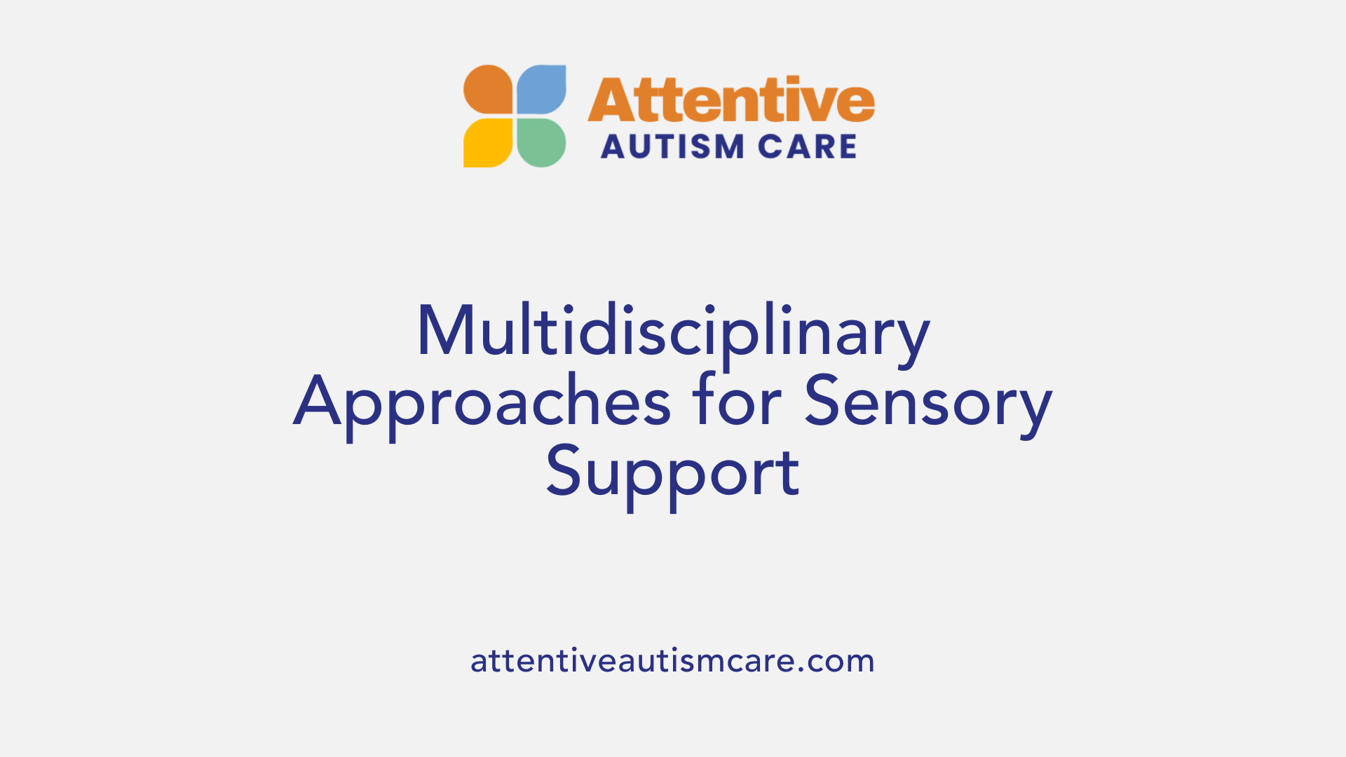 Multidisciplinary Approaches for Sensory Support