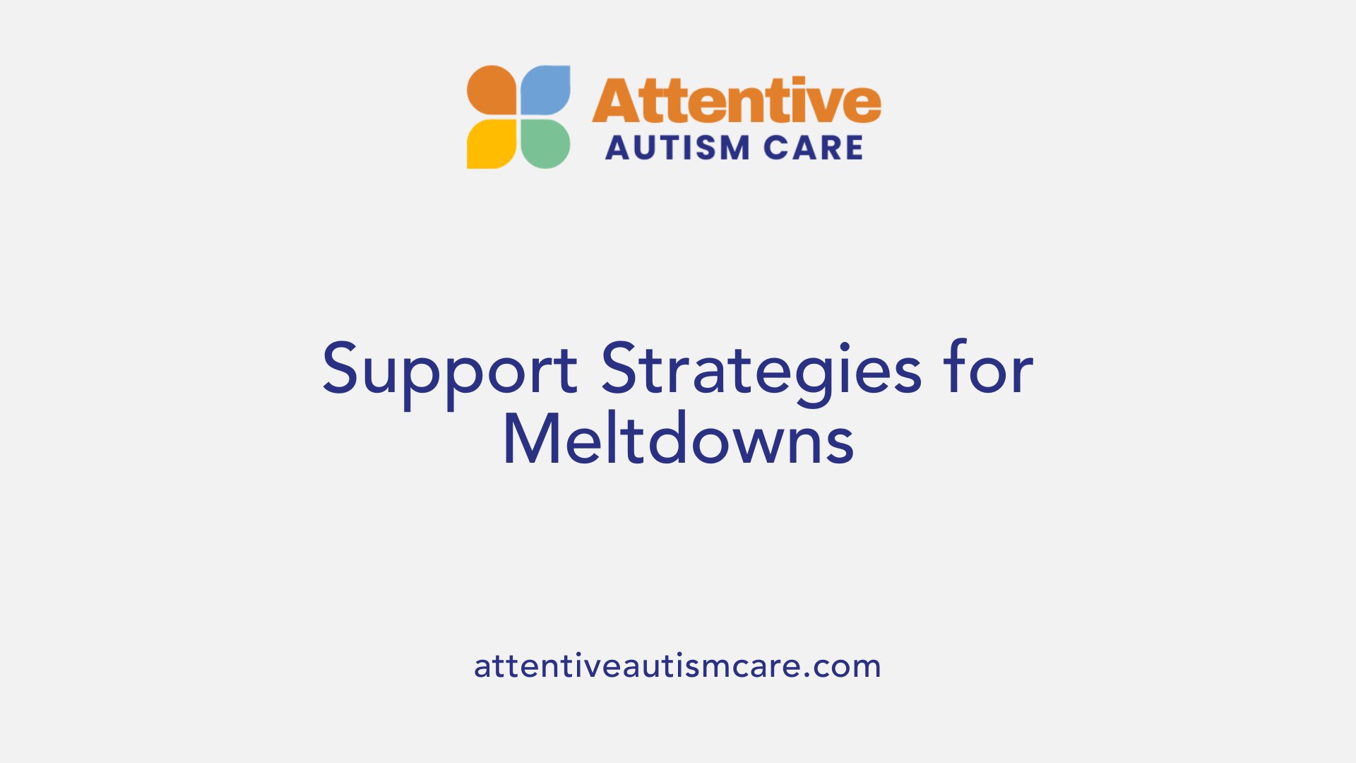 Support Strategies for Meltdowns