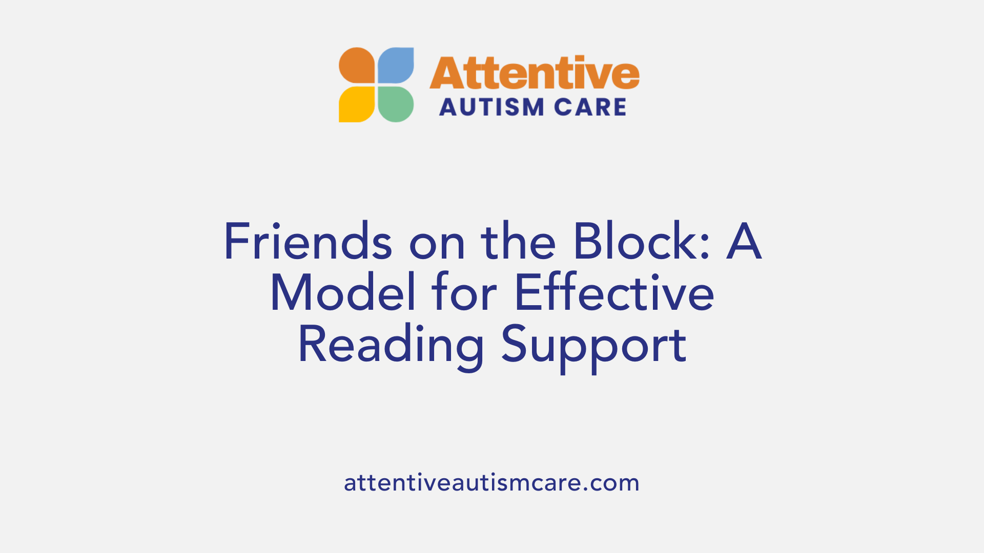Friends on the Block: A Model for Effective Reading Support