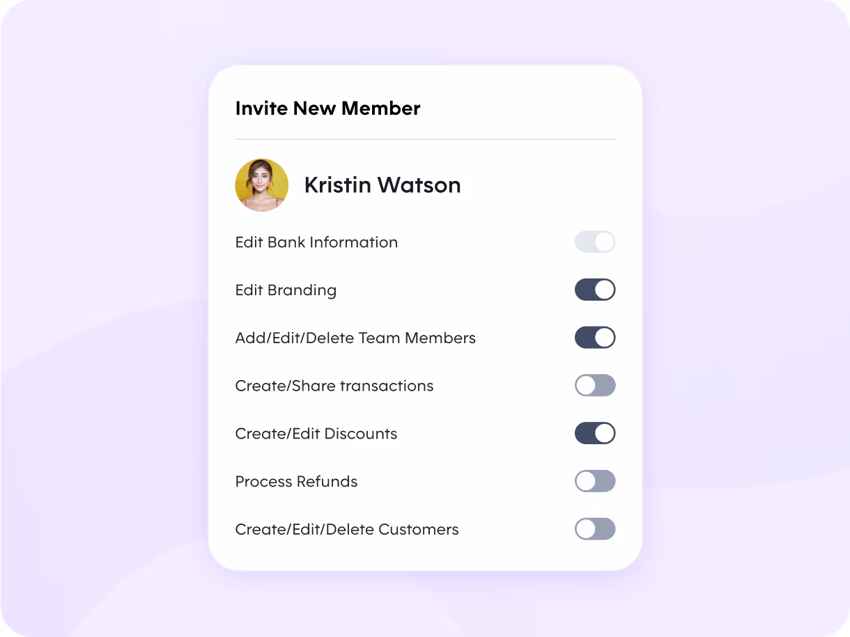 Interface showing the process of adding new team members in the Pebl app, with fields for names and roles.