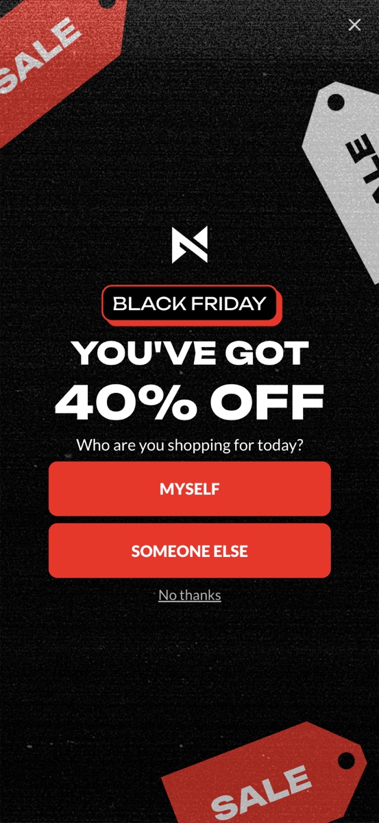 Nagui popup template, mobile