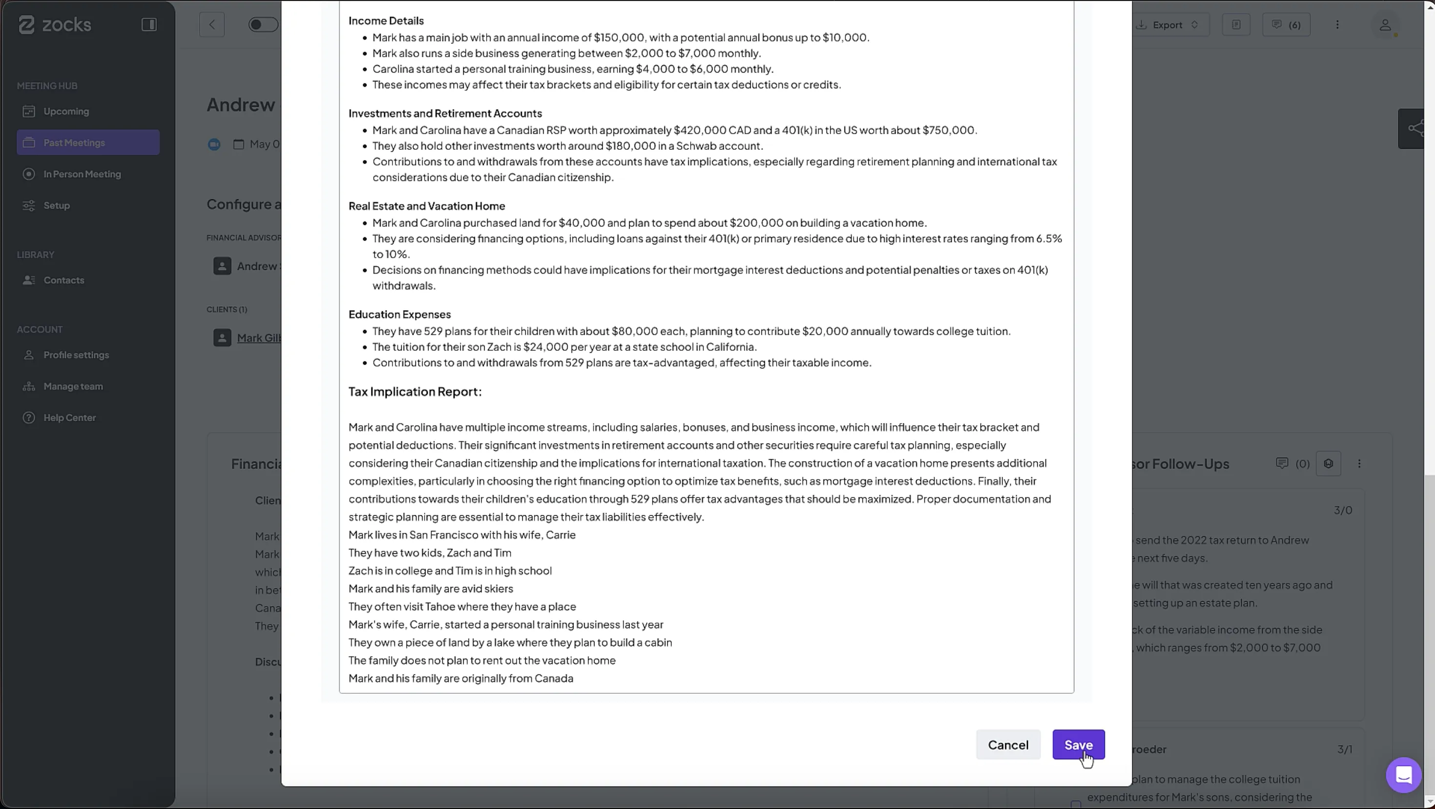 Analyze virtual or in person meetings without recording