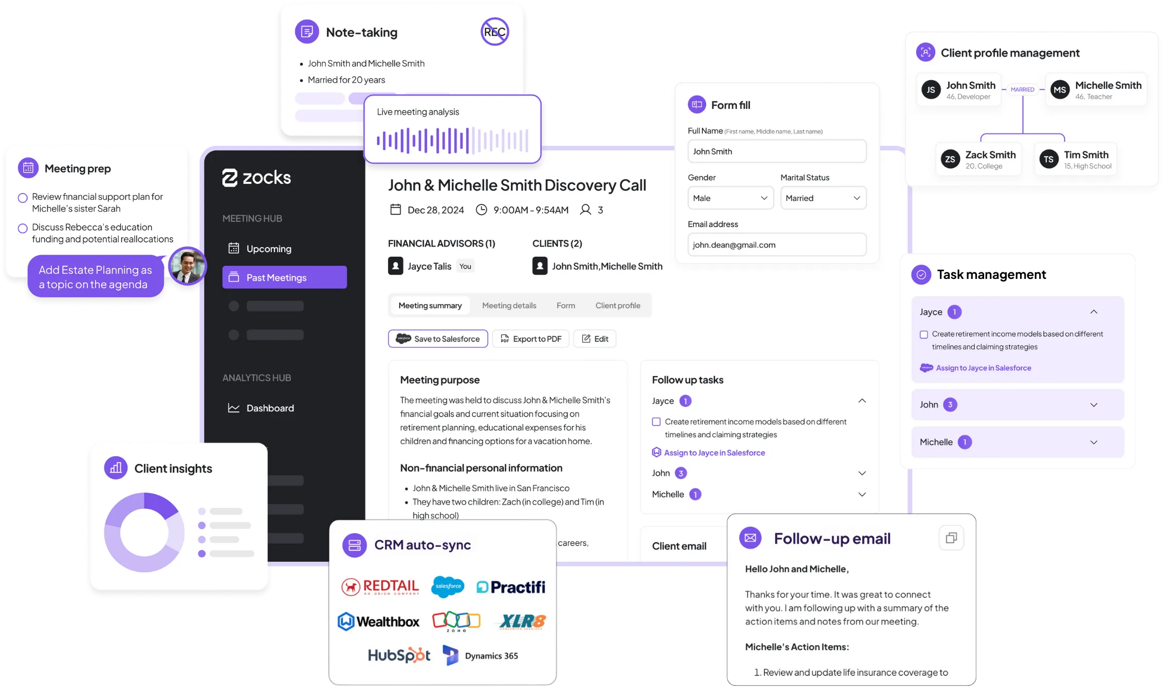 Zocks AI platform for financial advisors